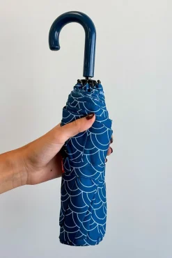 Cristina Oria Paraguas^Paraguas Plegable Con Diseño De Pez Koi Azul