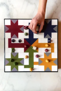 Cristina Oria Juegos De Mesa^Parchís De Resina Con Efecto Laqueado