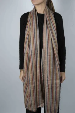 Cristina Oria Bufandas Y Pashminas^Pashmina Con Diseño De Rayas