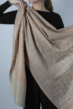 Cristina Oria Bufandas Y Pashminas^Pashmina Entera Bordada A Mano