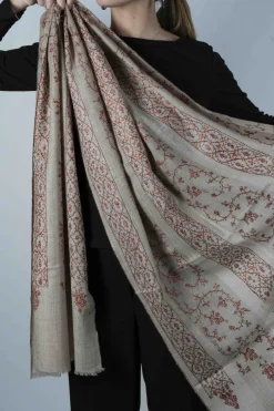 Cristina Oria Bufandas Y Pashminas^Pashmina Entera Bordada A Mano