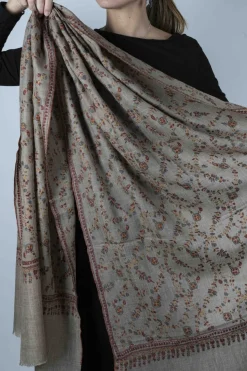 Cristina Oria Bufandas Y Pashminas^Pashmina Entera Bordada A Mano