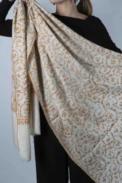 Cristina Oria Bufandas Y Pashminas^Pashmina Entera Bordada A Mano