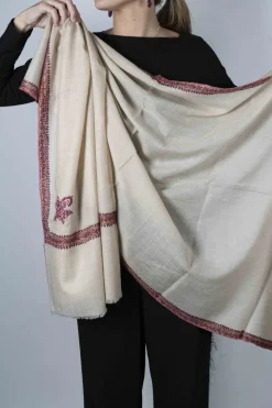 Cristina Oria Bufandas Y Pashminas^Pashmina Lisa Con Bordado
