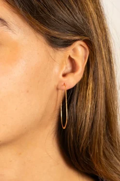 Cristina Oria Joyas Co|Joyas Co^Pendientes Dorados Con Diseño De Lágrimas