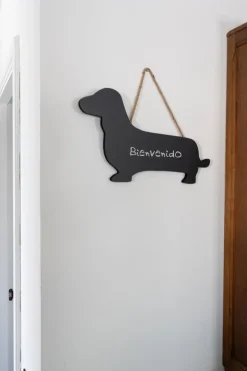 Cristina Oria Piezas Decorativas^Pizarra Para Colgar Con Diseño De Teckel