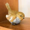 Cristina Oria Piezas Decorativas^Pájaro Decorativo Con Acabado Dorado Pequeño