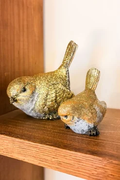 Cristina Oria Piezas Decorativas^Pájaro Decorativo Con Acabado Dorado Mediano