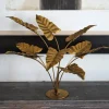Cristina Oria Piezas Decorativas^Planta Decorativa De Metal Dorada