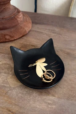 Cristina Oria Joyeros, Carteras Y Fundas|Piezas Decorativas^Platito Con Diseño De Gato