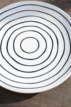 Cristina Oria Platos Y Bajoplatos^Plato Artesano Rayas Co