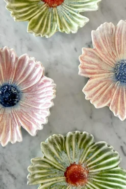 Cristina Oria Platos Y Bajoplatos^Plato Con Diseño De Flor Rosa Pequeño