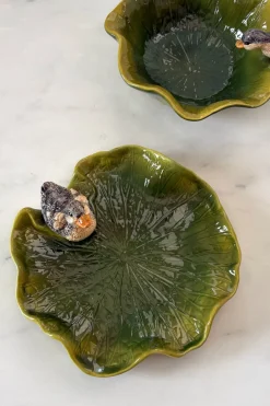 Cristina Oria Platos Y Bajoplatos^Plato Con Diseño De Hoja Y Figura De Pato