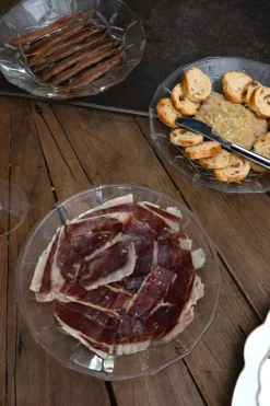 Cristina Oria Platos Y Bajoplatos^Plato De Cristal Diseño Espiga Mediano