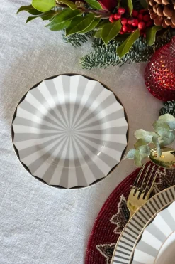 Cristina Oria Platos Y Bajoplatos^Plato De Pan Blanco Y Gris