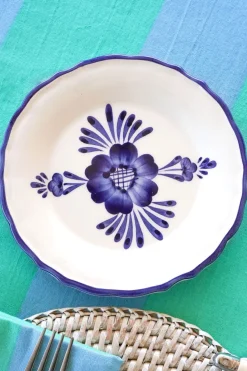 Cristina Oria Platos Y Bajoplatos^Plato De Pan Flores Azules