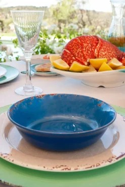 Cristina Oria Platos Y Bajoplatos^PLATO HONDO AZUL MELAMINA