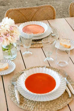 Cristina Oria Platos Y Bajoplatos^Plato Hondo Blanca Flor Co