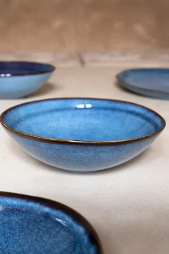 Cristina Oria Platos Y Bajoplatos^Plato Hondo De Gres Filo Envejecido