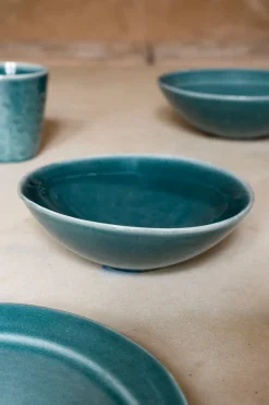 Cristina Oria Platos Y Bajoplatos^Plato Hondo De Gres Filo Envejecido