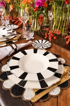 Cristina Oria Platos Y Bajoplatos^Plato Hondo Rayas