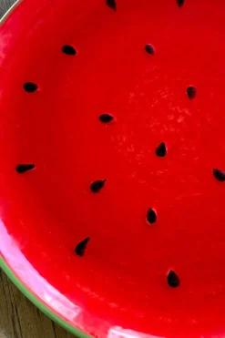 Cristina Oria Platos Y Bajoplatos^Plato Llano Con Diseño Sandía