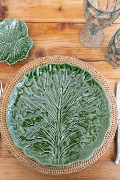 Cristina Oria Platos Y Bajoplatos^Plato Llano Hoja De Col