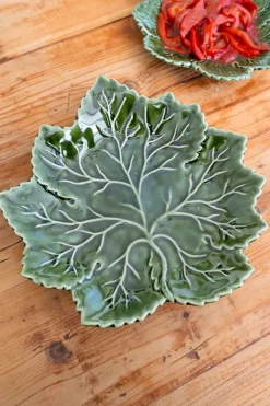 Cristina Oria Platos Y Bajoplatos^Plato Llano Hoja De Parra