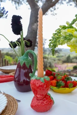 Cristina Oria Candelabros Y Portavelas^Portavelas Con Diseño De Fresas