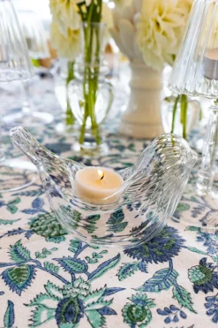 Cristina Oria Piezas Decorativas|Candelabros Y Portavelas^Portavelas De Cristal Con Diseño De Pájaro