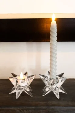 Cristina Oria Candelabros Y Portavelas^Portavelas De Cristal Diseño Estrella Sirio