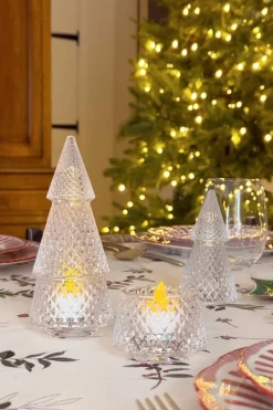 Cristina Oria Candelabros Y Portavelas^Portavelas Desmontable De Cristal Con Diseño De Árbol Transparente Picos Pequeño