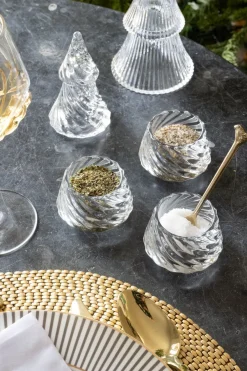 Cristina Oria Candelabros Y Portavelas^Portavelas Desmontable De Cristal Con Diseño De Árbol Transparente Grande