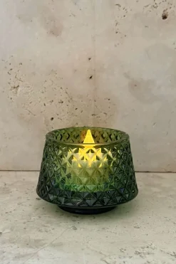 Cristina Oria Candelabros Y Portavelas^Portavelas Desmontable De Cristal Con Diseño De Árbol Verde Picos Pequeño