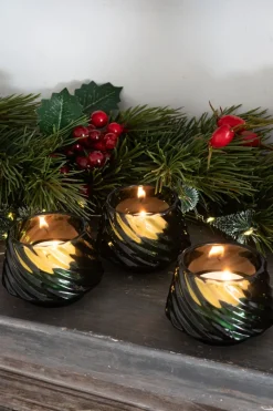 Cristina Oria Candelabros Y Portavelas^Portavelas Desmontable De Cristal Con Diseño De Árbol Verde Grande