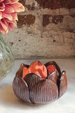 Cristina Oria Candelabros Y Portavelas^Portavelas Flor De Loto