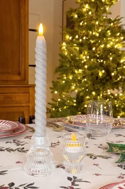 Cristina Oria Candelabros Y Portavelas^Portavelas Mini De Cristal Con Diseño De Árbol Transparente