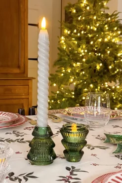 Cristina Oria Candelabros Y Portavelas^Portavelas Mini De Cristal Con Diseño De Árbol Verde