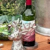 Cristina Oria Candelabros Y Portavelas|Gadgets De Vino^Posa botellas Plateado Con Diseño De Ciervo