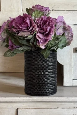 Cristina Oria Jarrones, Floreros Y Maceteros|Gadgets De Vino^Posa-Botellas De Ratán Negro