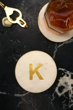 Cristina Oria Menaje Iniciales|Posavasos Y Servilleteros^Posavasos De Mármol Iniciales