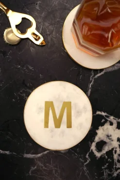 Cristina Oria Menaje Iniciales|Posavasos Y Servilleteros^Posavasos De Mármol Iniciales