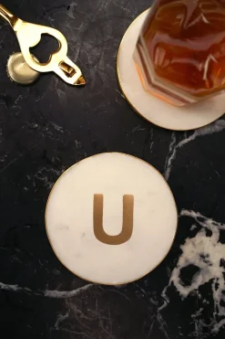 Cristina Oria Menaje Iniciales|Posavasos Y Servilleteros^Posavasos De Mármol Iniciales