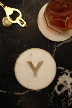 Cristina Oria Menaje Iniciales|Posavasos Y Servilleteros^Posavasos De Mármol Iniciales