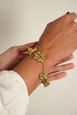 Cristina Oria Joyas Co|Joyas Co^Pulsera Dorada Con Diseño De Borlones