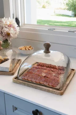 Cristina Oria Queseras^Quesera Cuadrada Con Tapa De Cristal Grande