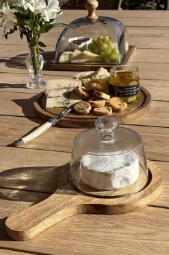 Cristina Oria Queseras^Quesera Redonda Con Mango Y Tapa De Cristal