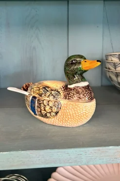 Cristina Oria Accesorios De Mesa^Recipiente Con Tapa Y Cuchara Diseño Pato