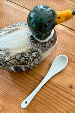 Cristina Oria Accesorios De Mesa^Recipiente Con Tapa Y Cuchara Diseño Pato