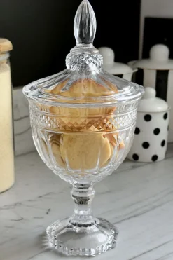 Cristina Oria Almacenaje|Jarrones, Floreros Y Maceteros^Recipiente De Cristal Con Tapa Paula 24 Cm